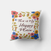 これは私の幸せな場所です クッション (裏面)
