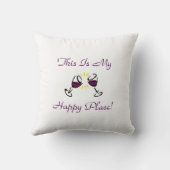 これは私の幸せな場所です! クッション (裏面)