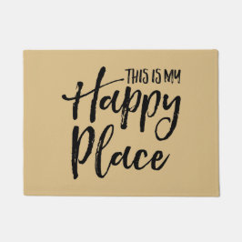 これは私の幸せな場所です ドアマット
