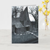 これは私の幸せな場所のゴシック様式挨拶状です カード (黄色い花)