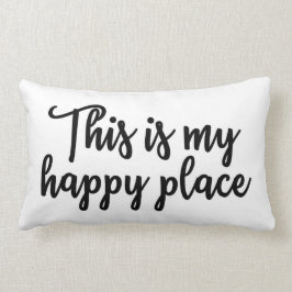 これは私の幸せな場所の枕です ランバークッション