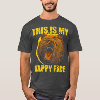 これは私の幸せな顔クマおもしろいグリ Tシャツ