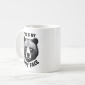 これは私の幸せな顔- Bear コーヒーマグカップ (正面左)