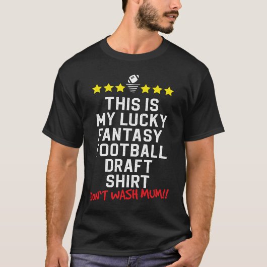 これは私の幸運なファンタジー荷車を引く Tシャツ (正面)