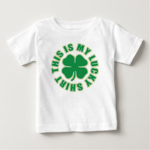 これは私の幸運なワイシャツです ベビーTシャツ