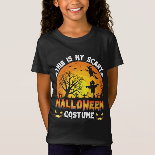 これは私の怖いハロウィーンの衣装だ Tシャツ (正面)