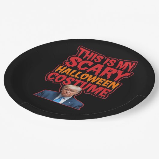 これは私の怖いハロウィーンの衣装クラシック服 ペーパープレート (アングル)