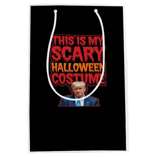 これは私の怖いハロウィーンの衣装クラシック服 ミディアムペーパーバッグ (正面)