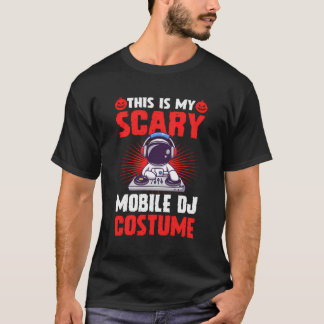 これは私の怖いモバイルDjコスチューム面白いハロウィーン Tシャツ