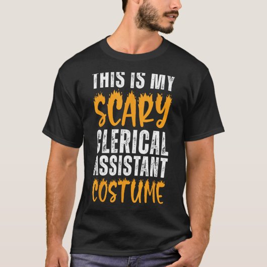 これは私の怖い事務助手の衣装おもしろい Tシャツ (正面)