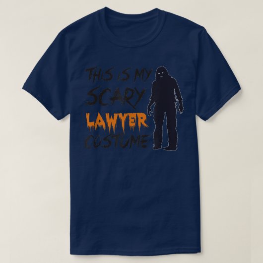 これは私の怖い弁護士の衣装、ハロウィーンT 4 La Tシャツ (デザイン正面)