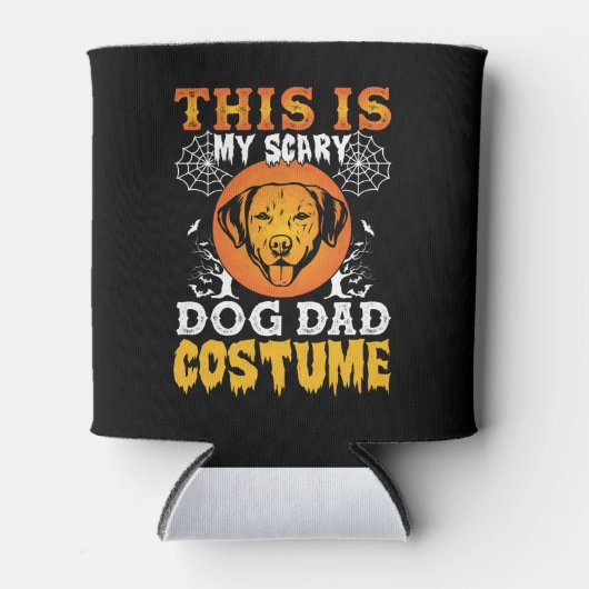 これは私の怖い犬のパパの衣装 缶クーラー (正面)
