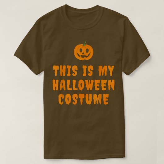 これは私の怠け者ハロウィーンの衣装でジャック・o・ラント tシャツ (デザイン正面)