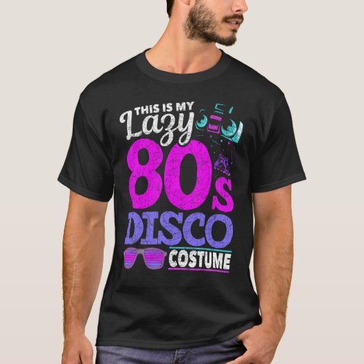 これは私の怠惰な80年代ディスコのコスチュームパーティー音楽Eigである Tシャツ (正面)