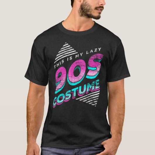 これは私の怠惰な90s衣装パーティー1990sレトロ9だ tシャツ (正面)
