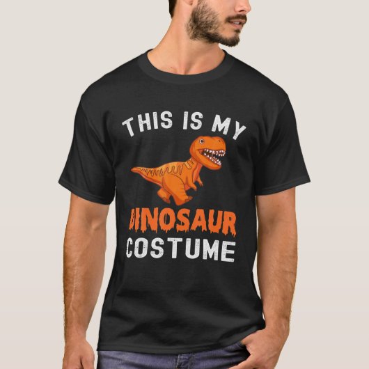 これは私の恐竜の衣装おもしろいのハロウィン Tシャツ (正面)