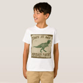 これは私の恐竜のTシャツです Tシャツ (正面フル)