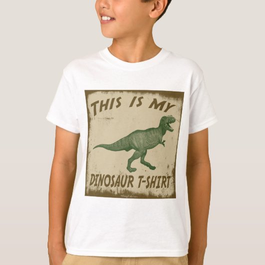 これは私の恐竜のTシャツです Tシャツ (正面)