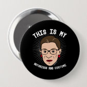 これは私の悪名高いRBGの衣裳-白です -- Electi 缶バッジ (正面&裏面)