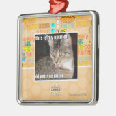 これは私の意見です メタルオーナメント (左)