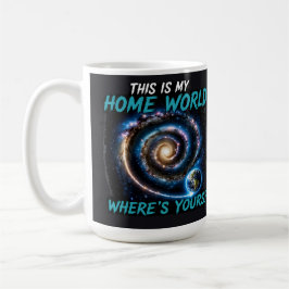 これは私の故郷の惑星です SF銀河Tシャツ コーヒーマグカップ