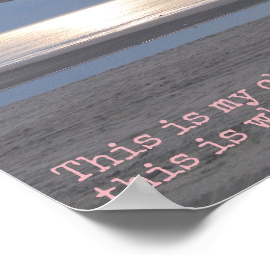 これは私の教会だ – 感動的引用文 ポスター (角)