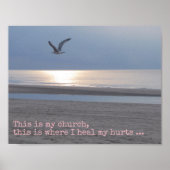 これは私の教会だ – 感動的引用文 ポスター (正面)