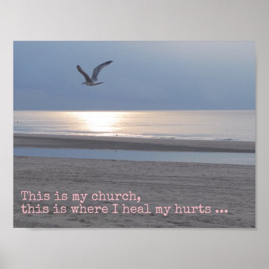 これは私の教会だ – 感動的引用文 ポスター (正面)