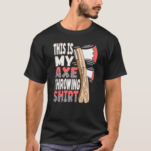 これは私の斧の投げヒョウ斧の投げ手である Tシャツ (正面)