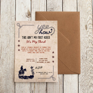 これは私の最初のロデオではない私の3番目の招待状 招待状
