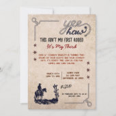 これは私の最初のロデオではない私の3番目の招待状 招待状 (正面)