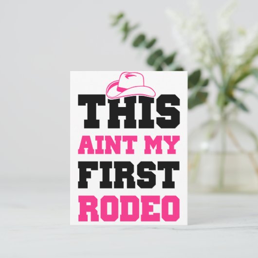 これは私の最初のロデオではない ポストカード (スタンド正面)