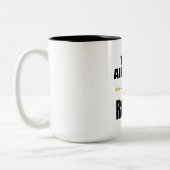 これは私の最初のロデオのカッコいいおもしろマグカップデザインではない ツートーンマグカップ (左)