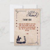 これは私の最初のロデオサンキューカードではない サンキューカード (正面)