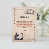 これは私の最初のロデオサンキューカードではない サンキューカード (スタンド正面)