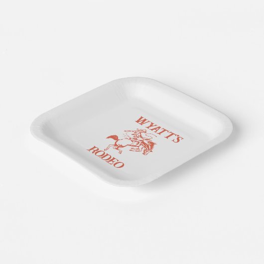 これは私の最初のロデオプレートではない ペーパープレート (傾斜あり)