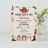 これは私の最初のロデオボーイ招待状 招待状 (スタンド正面)