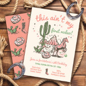 これは私の最初のロデオ女性のカーボーイ誕生日ではない 招待状