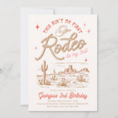 これは私の最初のロデオ招待状ではない 招待状 (正面)