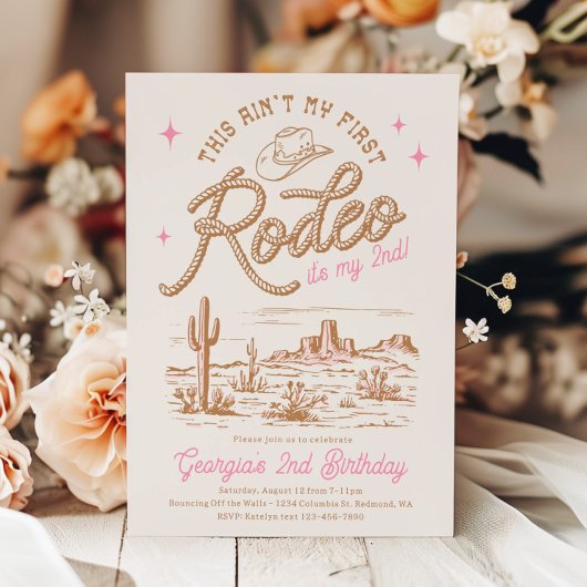 これは私の最初のロデオ招待状ではない 招待状