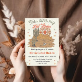 これは私の最初のロデオ第2誕生日 招待状