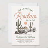 これは私の最初のロデオ西部の誕生日ではない 招待状 (正面)