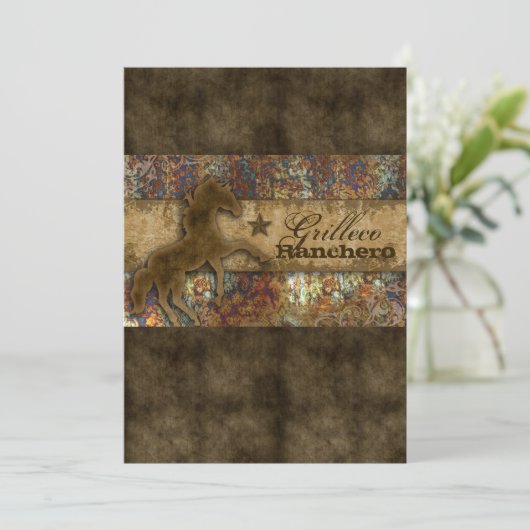 これは私の最初のロデオ馬ウェスタンヴィンテージではない 招待状 (スタンド正面)