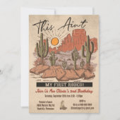 これは私の最初のロデオ・カウボーイ誕生日パーティーではない 招待状 (正面)