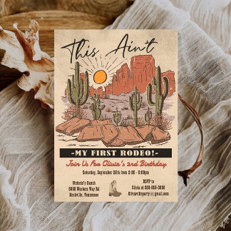 これは私の最初のロデオ・カウボーイ誕生日パーティーではない 招待状