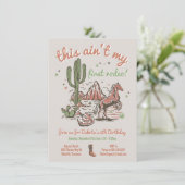 これは私の最初のロデオ・コブ誕生日ではない 招待状 (スタンド正面)