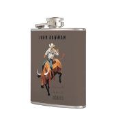 これは私の最初のRODEOではない：ブル・ライダー フラスク (左)