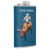 これは私の最初のRODEOではない:ブル・ライダー フラスク (右)