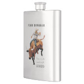 これは私の最初のRODEOではない:ブル・ライダー フラスク (左)