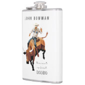 これは私の最初のRODEOではない:ブル・ライダー フラスク (左)